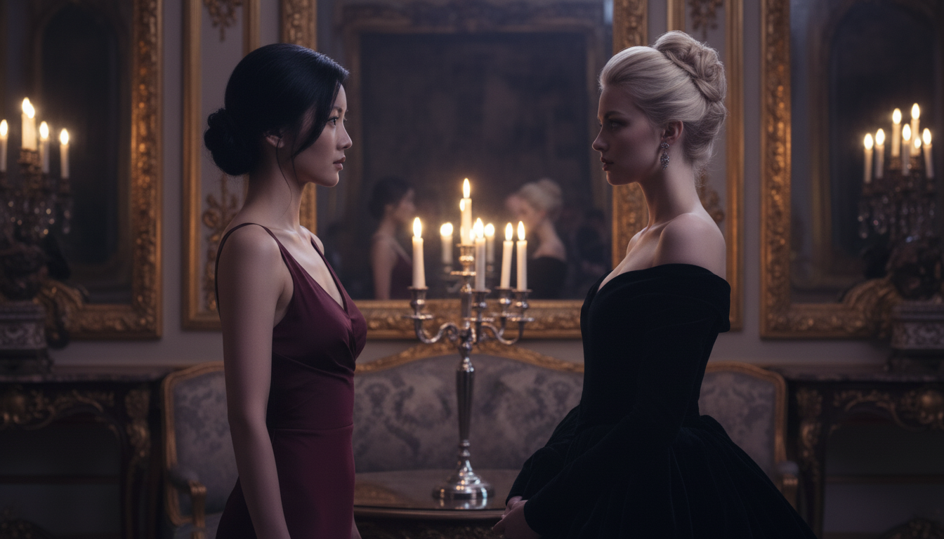 Diana and Vera — mirrors facing each other