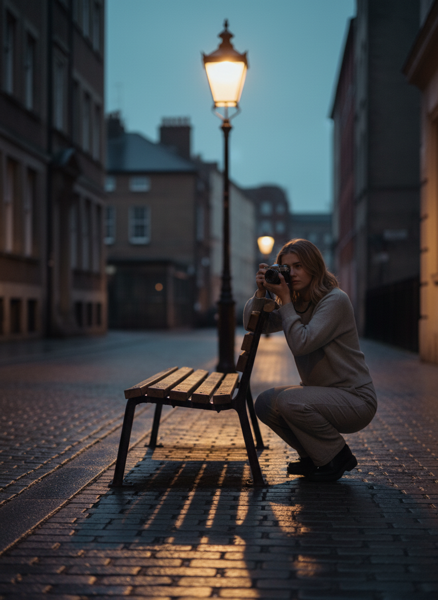 Mila — street, empty bench