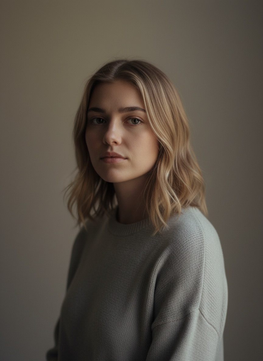 Mila — studio, quarter angle