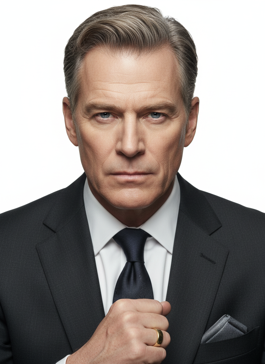 Victor — studio, serious expression